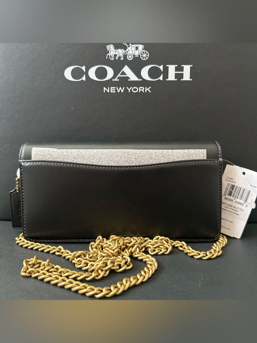 NWT Coach Evie Long Wallet With Chain - Picture 6 of 9